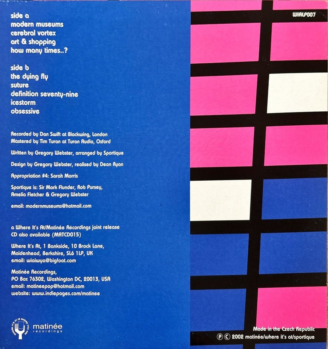 Sportique - Modern Museums - preppy records