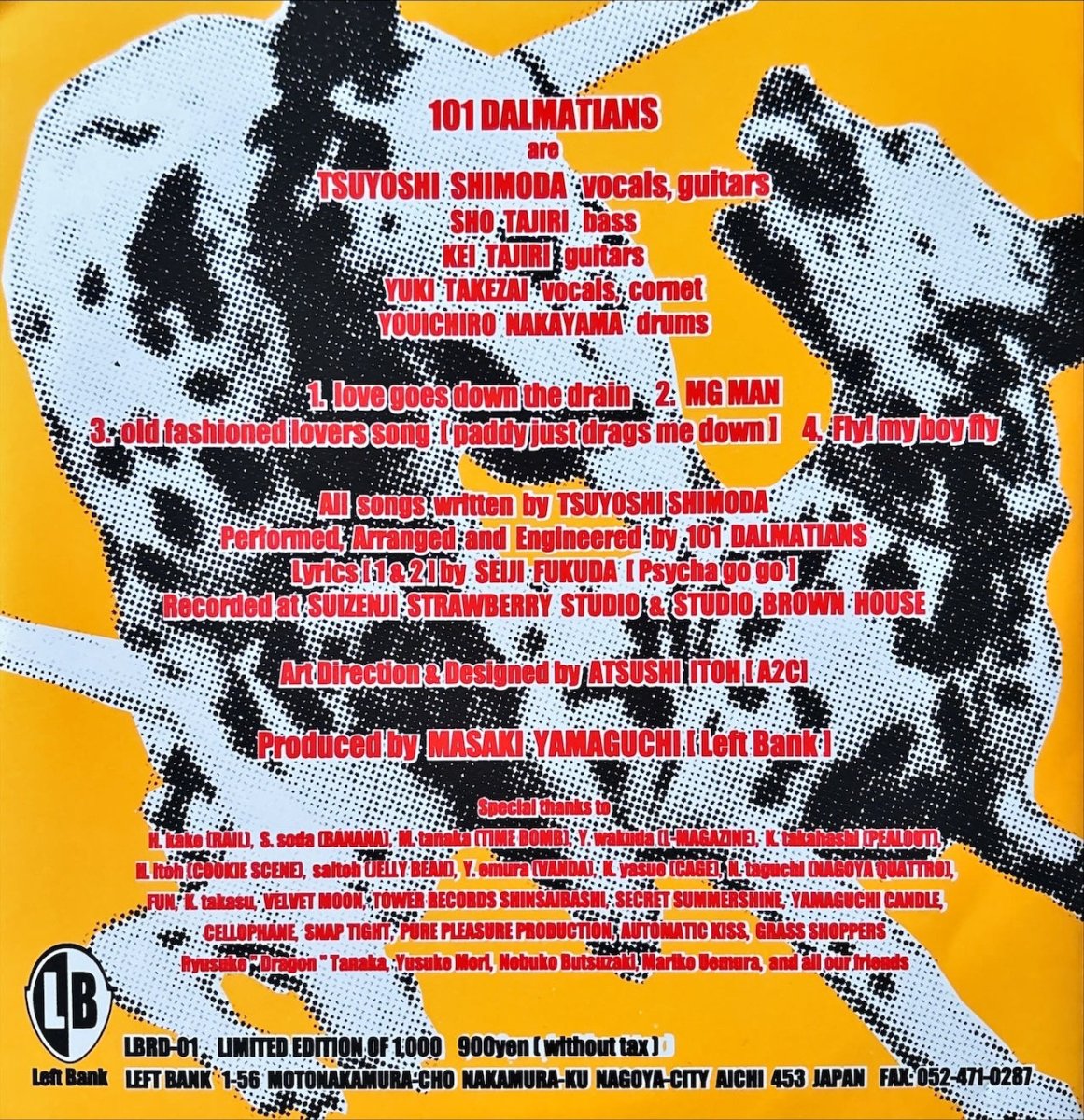 101 Dalmatians – Love Goes Down The Drain E.P. - preppy records