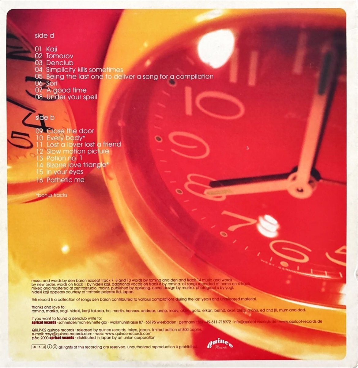 Den Baron – The Soundtrack Of My Life - preppy records