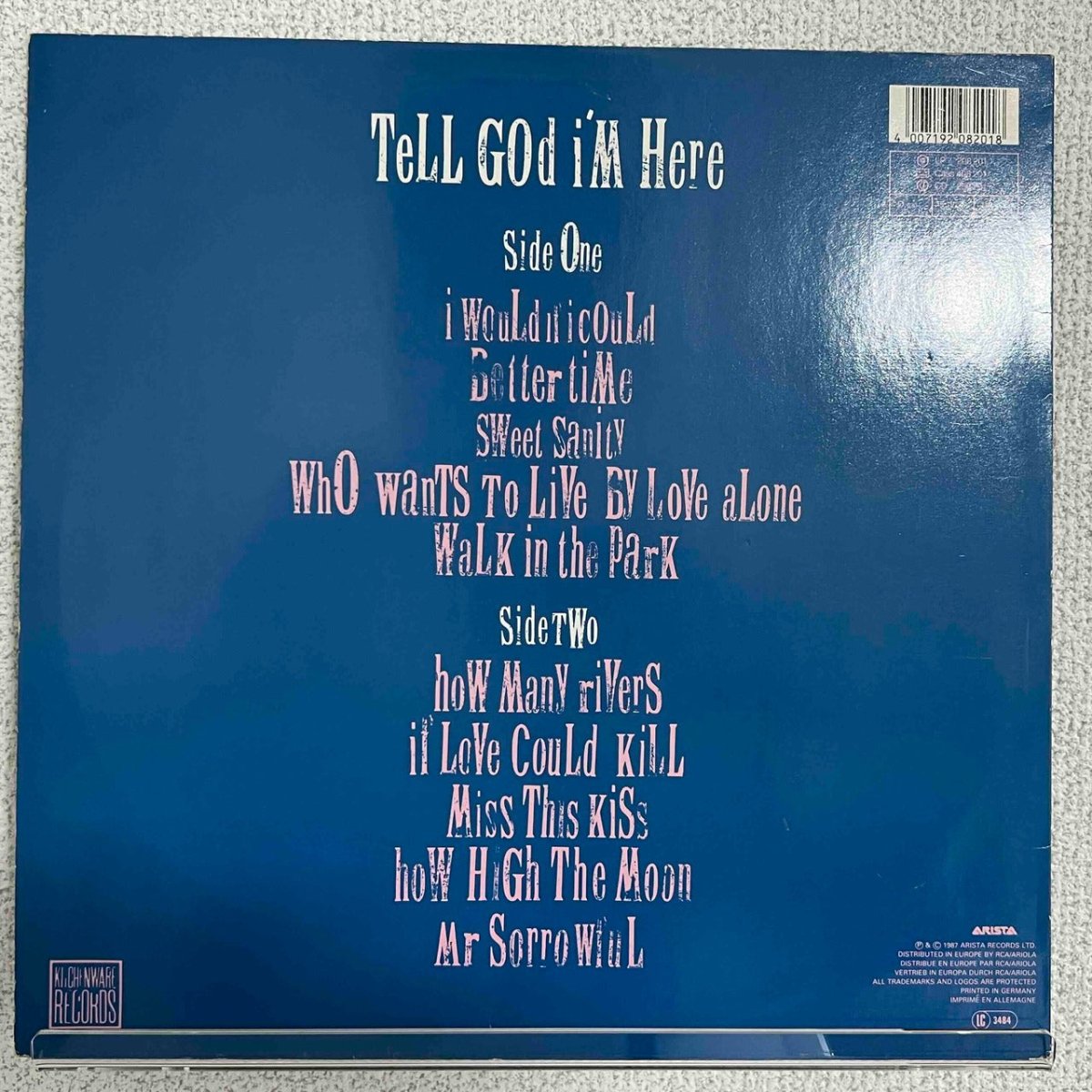 Hurrah! - Tell God I'm Here - preppy records