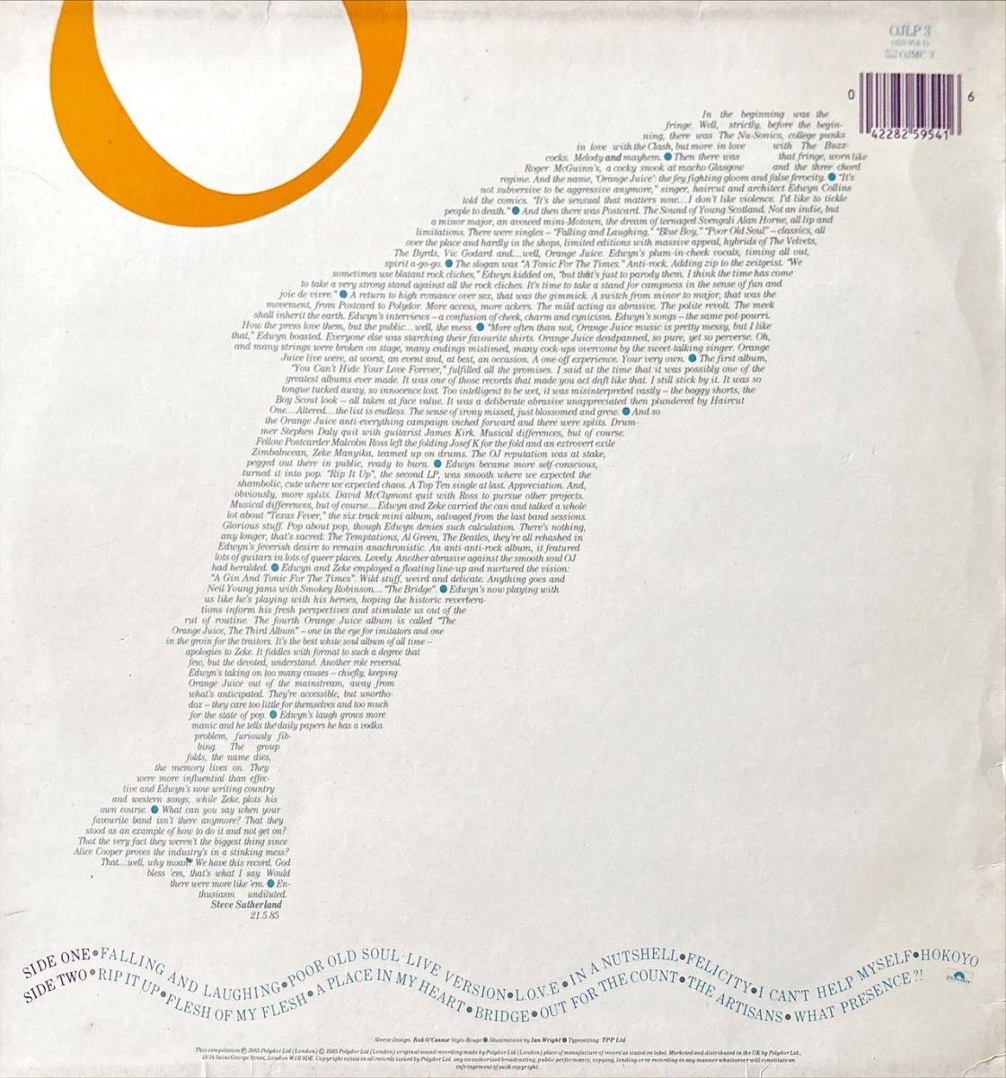 Orange Juice – In A Nutshell - preppy records