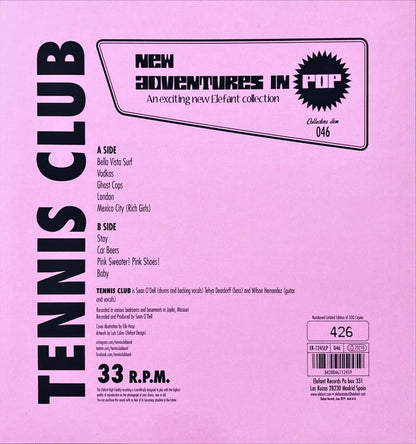 Tennis Club - Pink - preppy records