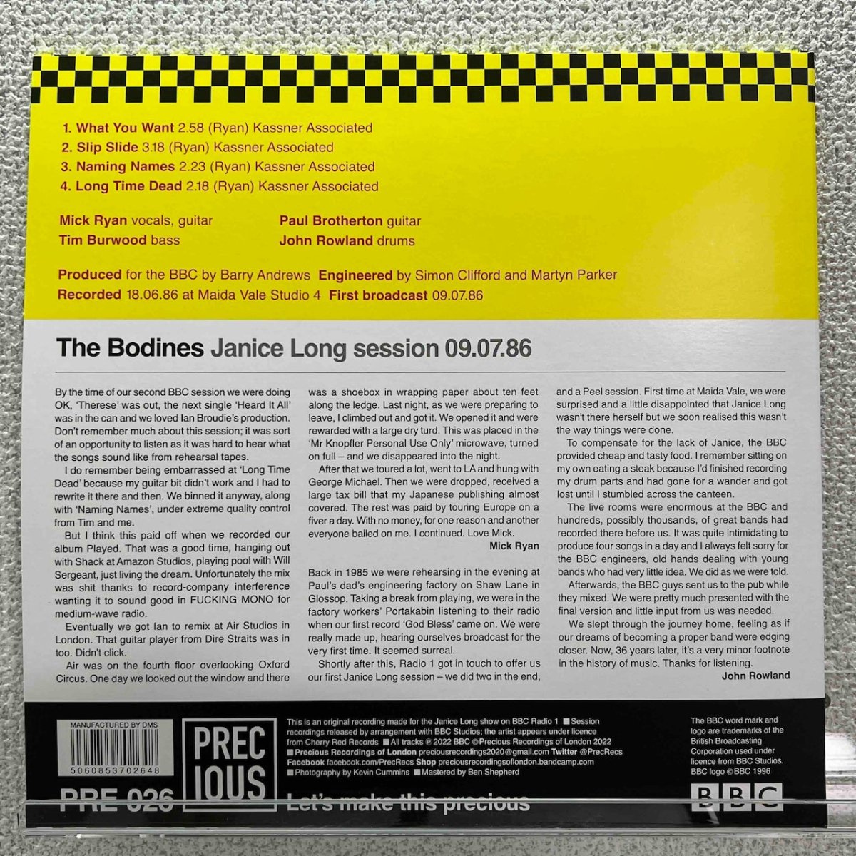 The Bodines - Janice Long Session 09.07.86 - preppy records
