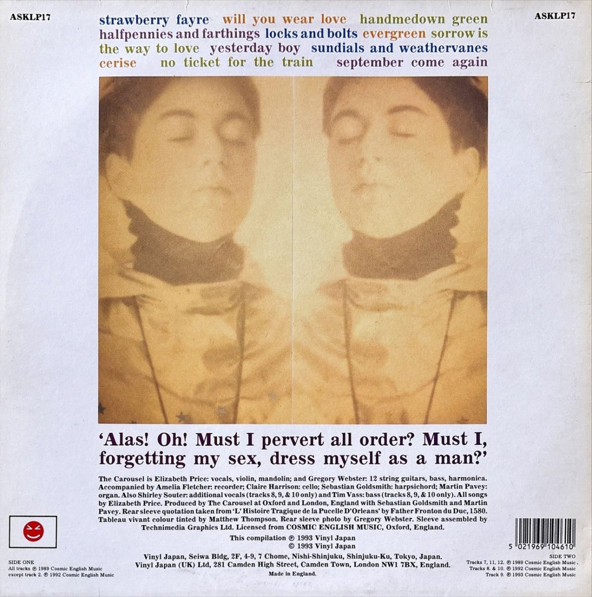 The Carousel – I Forgot To Remember To Forget - preppy records