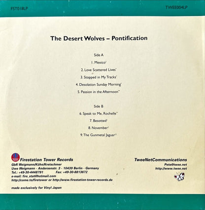 The Desert Wolves – Pontification - preppy records