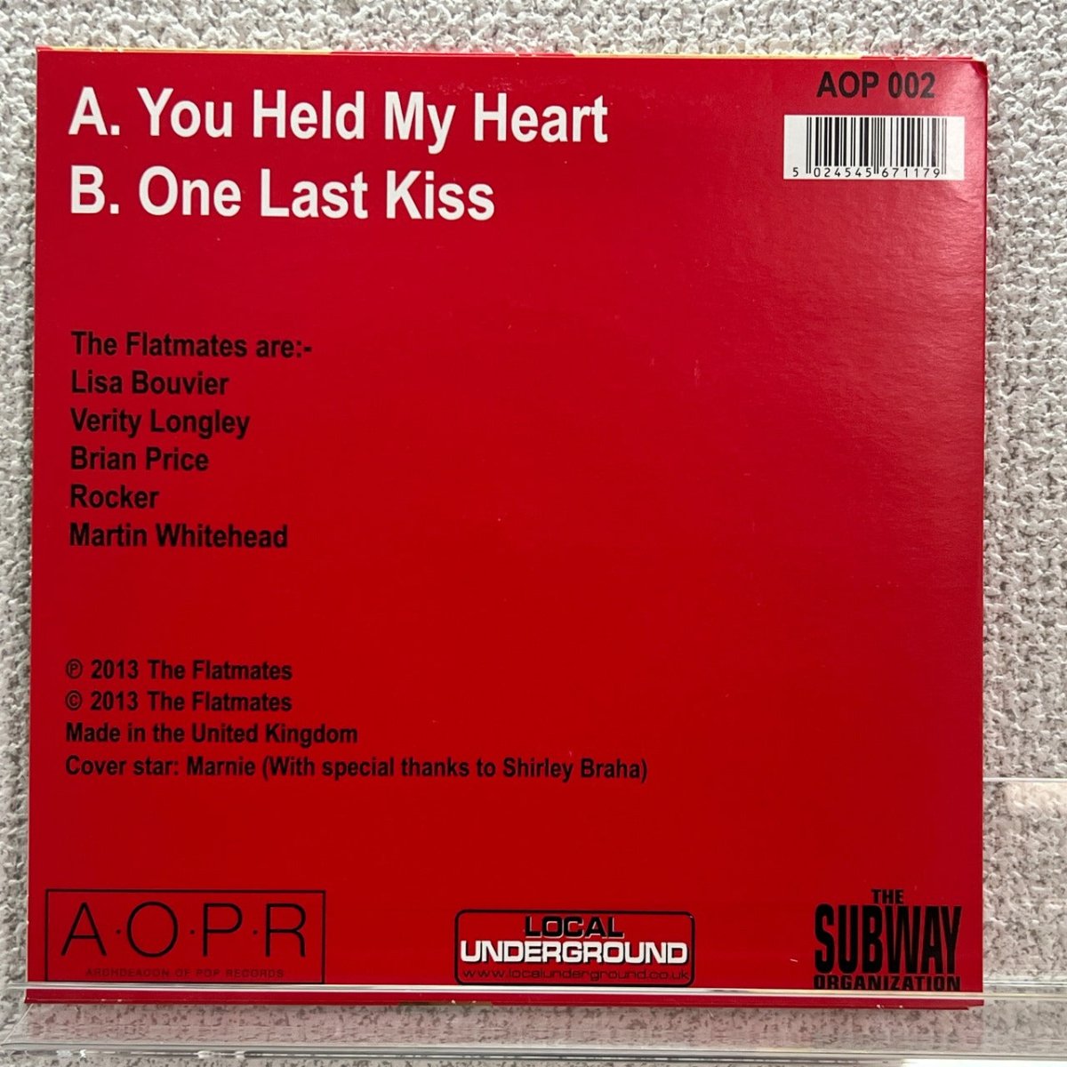 The Flatmates - You Held My Heart - preppy records