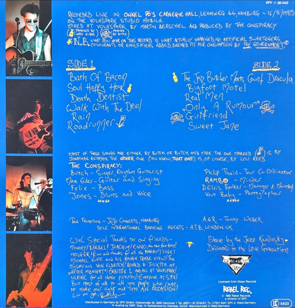 The Jazz Butcher And His Sikkorskis From Hell – Hamburg - preppy records