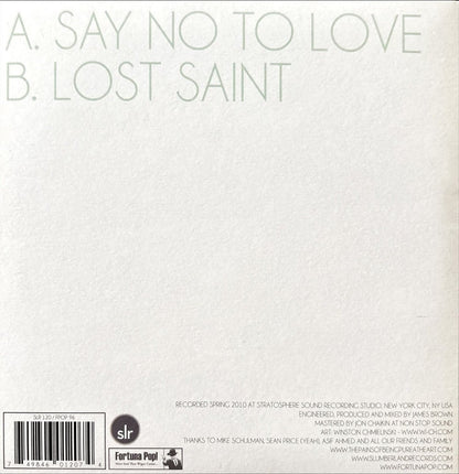 The Pains Of Being Pure At Heart – Say No To Love - preppy records