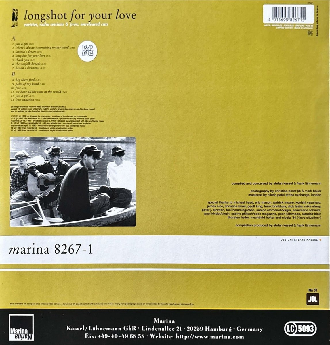 The Pale Fountains – Longshot For Your Love - preppy records
