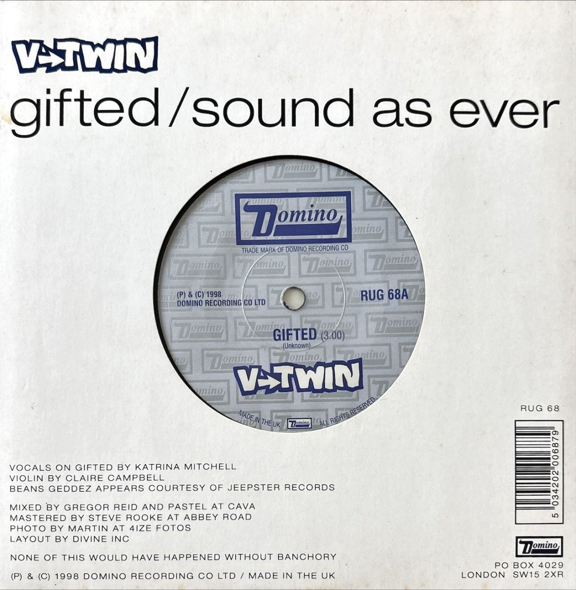 V - Twin - Gifted - preppy records