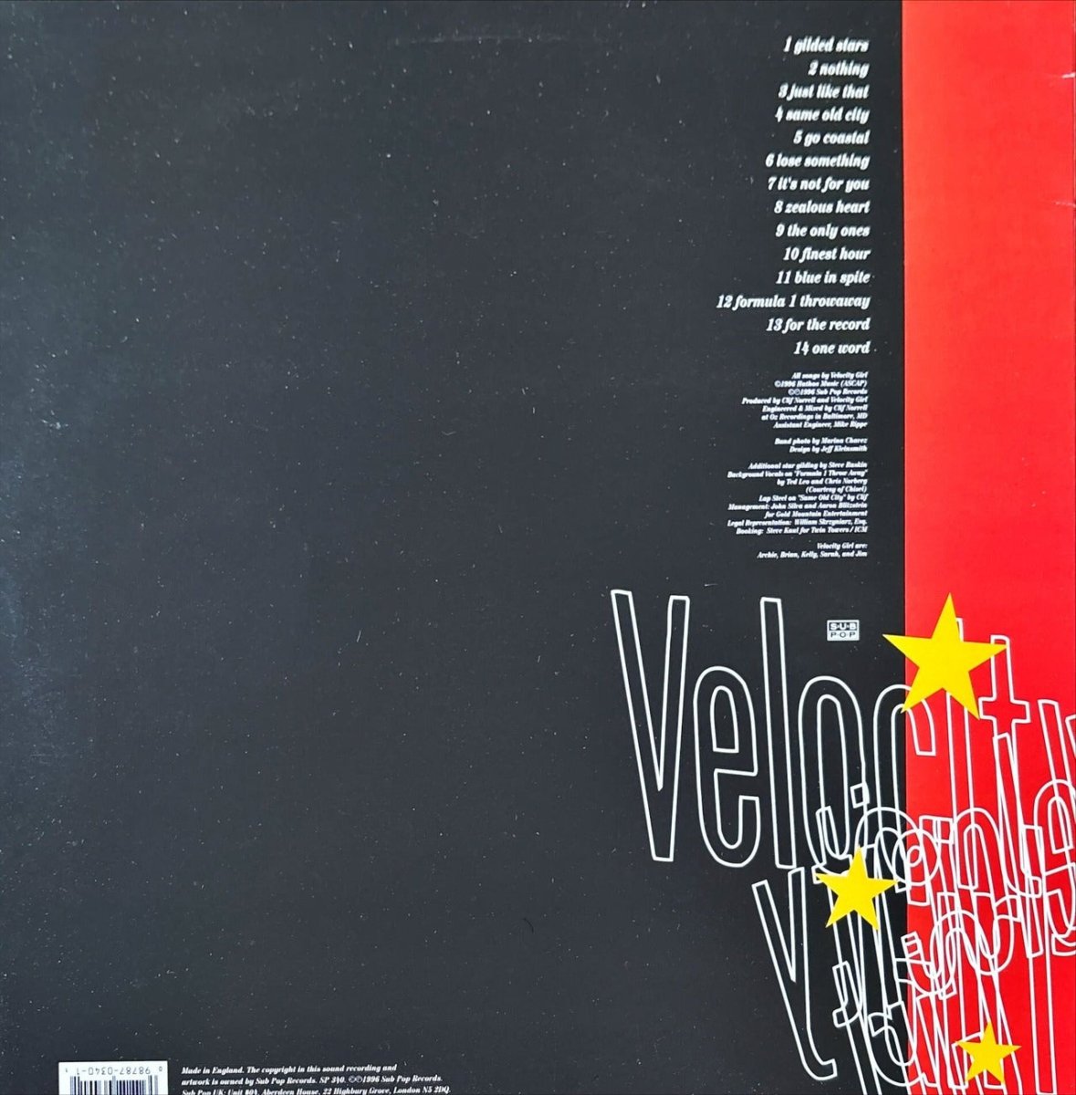 Velocity Girl - Gilded Stars And Zealous Hearts - preppy records